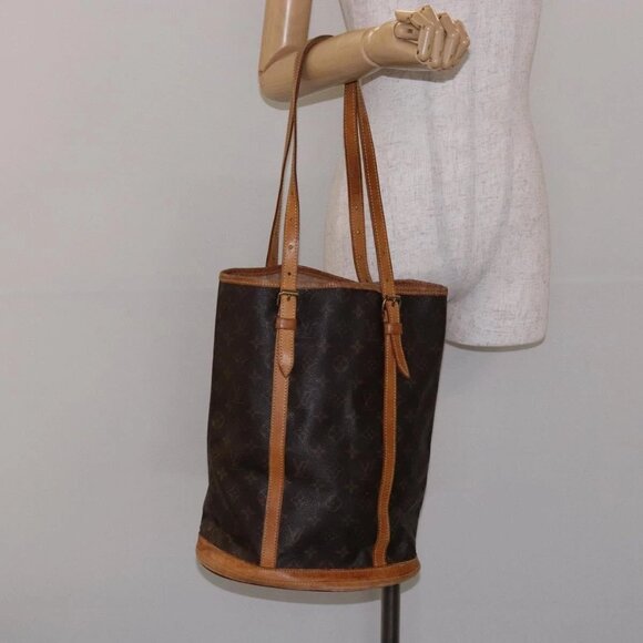 LOUIS VUITTON Monogram Bucket GM Shoulder Bag M42236 LV Auth 139423 - Picture 1 of 15